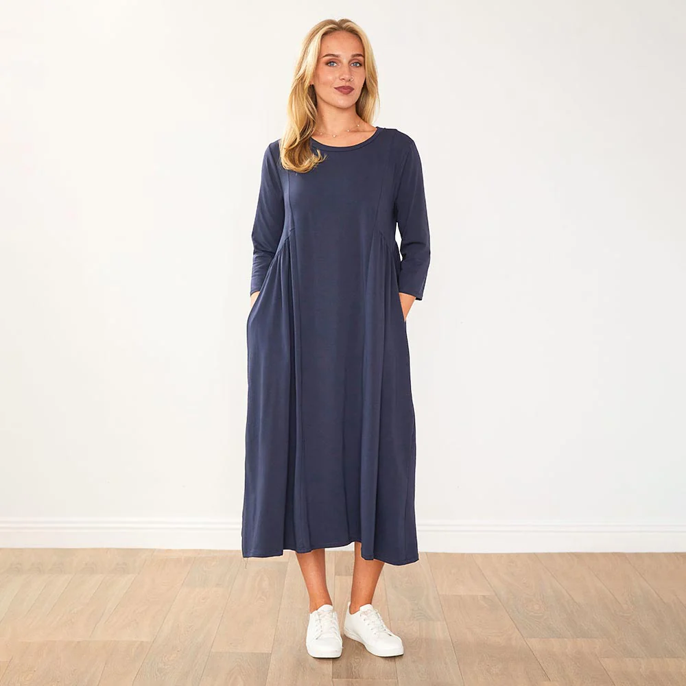 Sally Dress (Navy) - Image 6