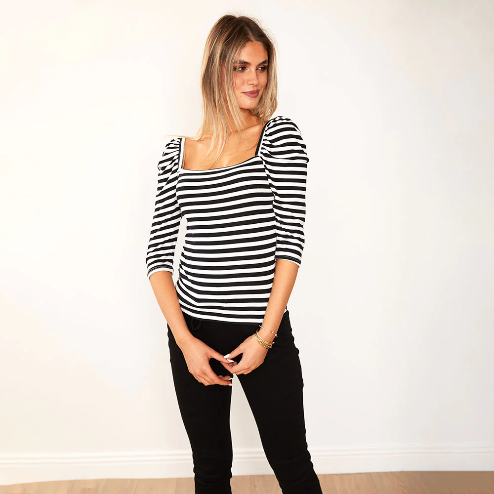 Sally Top (Black stripe) - Image 8