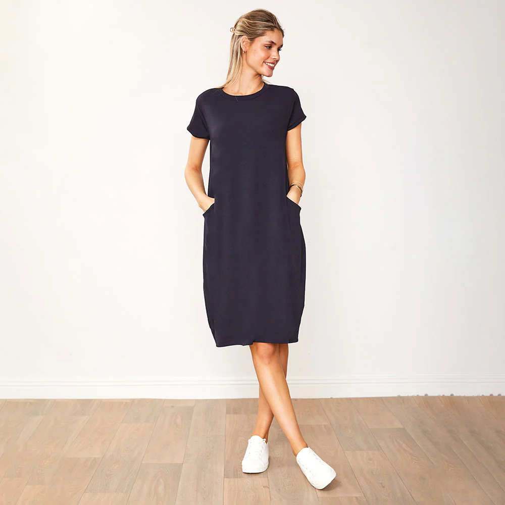 Sandie Dress (Navy) - Image 2