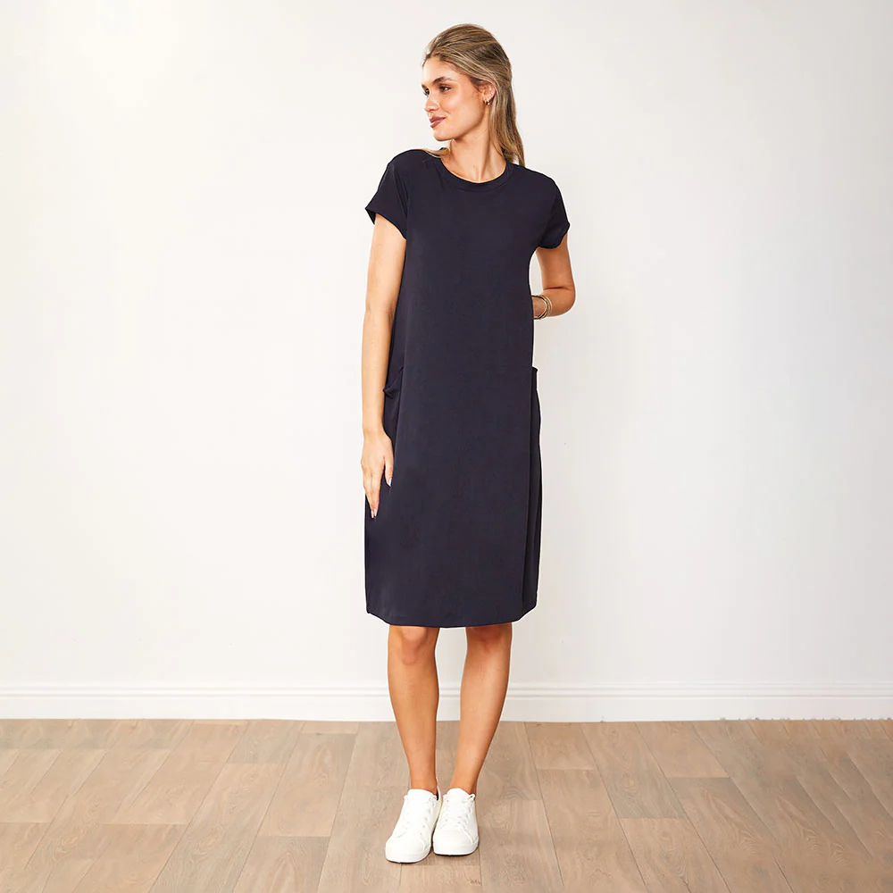 Sandie Dress (Navy) - Image 3