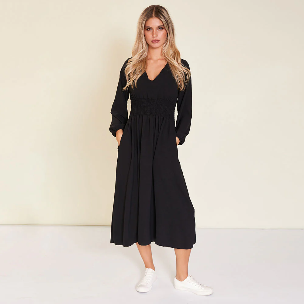 Sasha Dress (Black) - Image 3