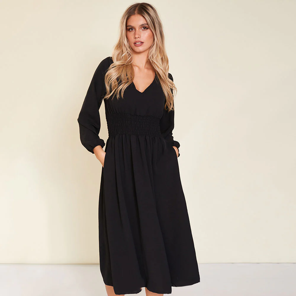 Sasha Dress (Black) - Image 4