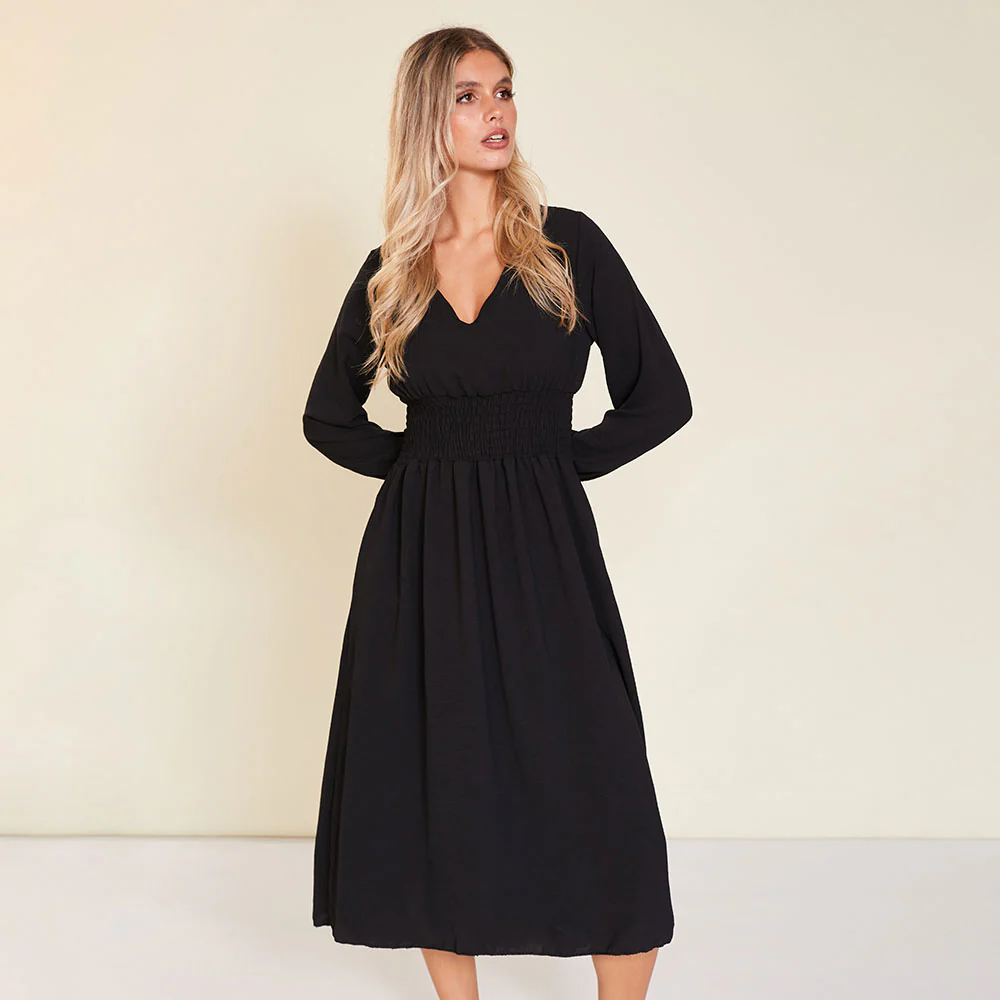 Sasha Dress (Black) - Image 5