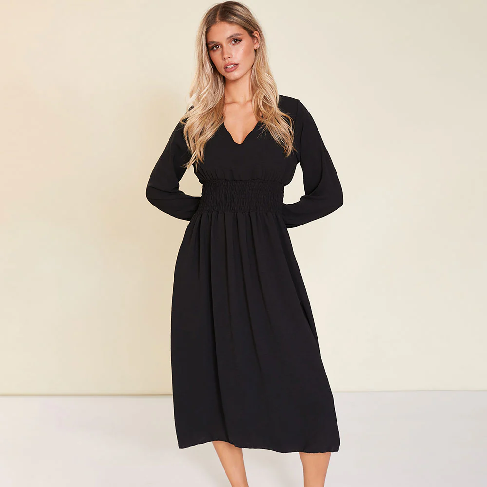 Sasha Dress (Black) - Image 6