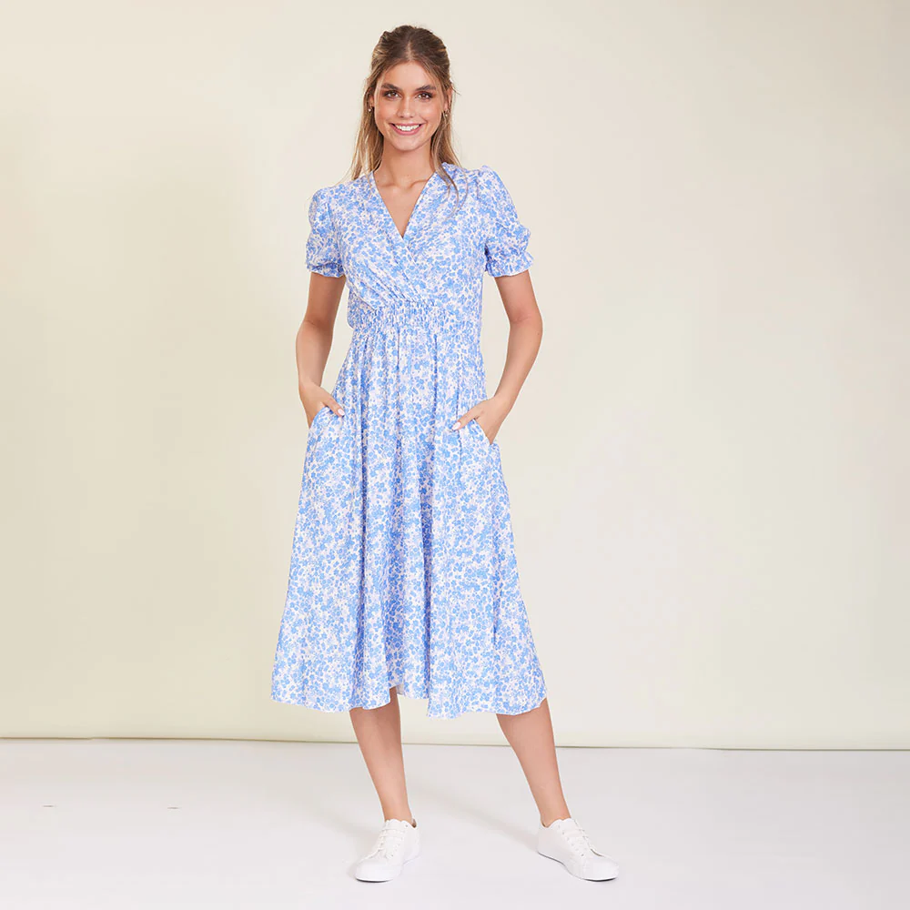 Sasha Dress (Blue Floral) - Image 2