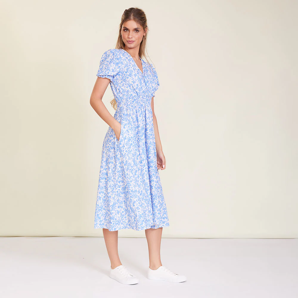 Sasha Dress (Blue Floral) - Image 5