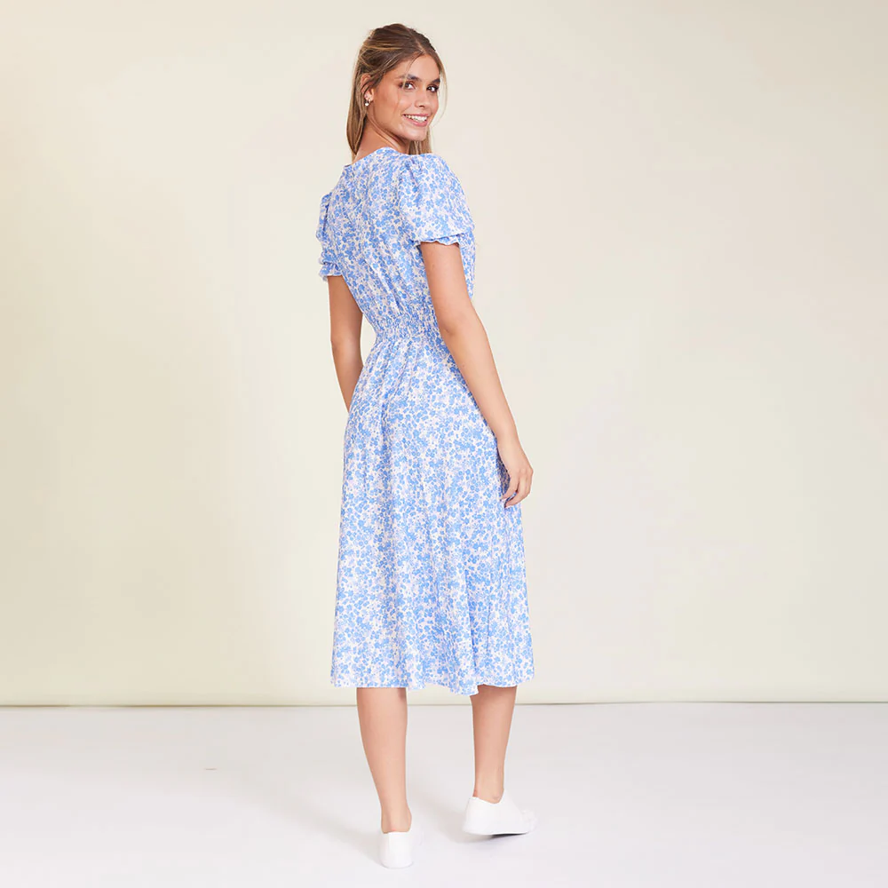 Sasha Dress (Blue Floral) - Image 6