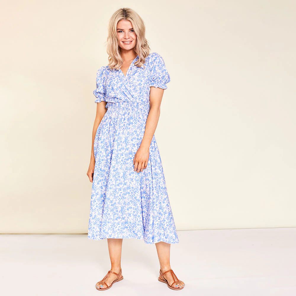 Sasha Dress (Blue Floral) - Image 7