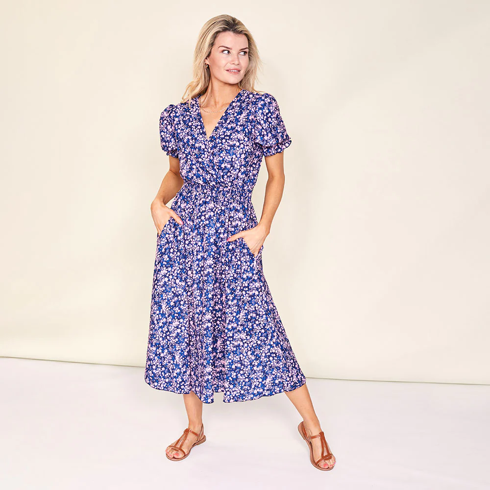 Sasha Dress (Navy Floral) - Image 3