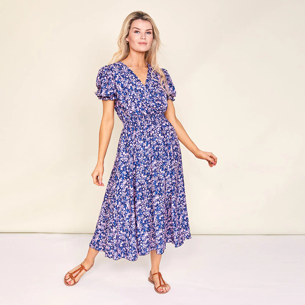 Sasha Dress (Navy Floral) - Image 6