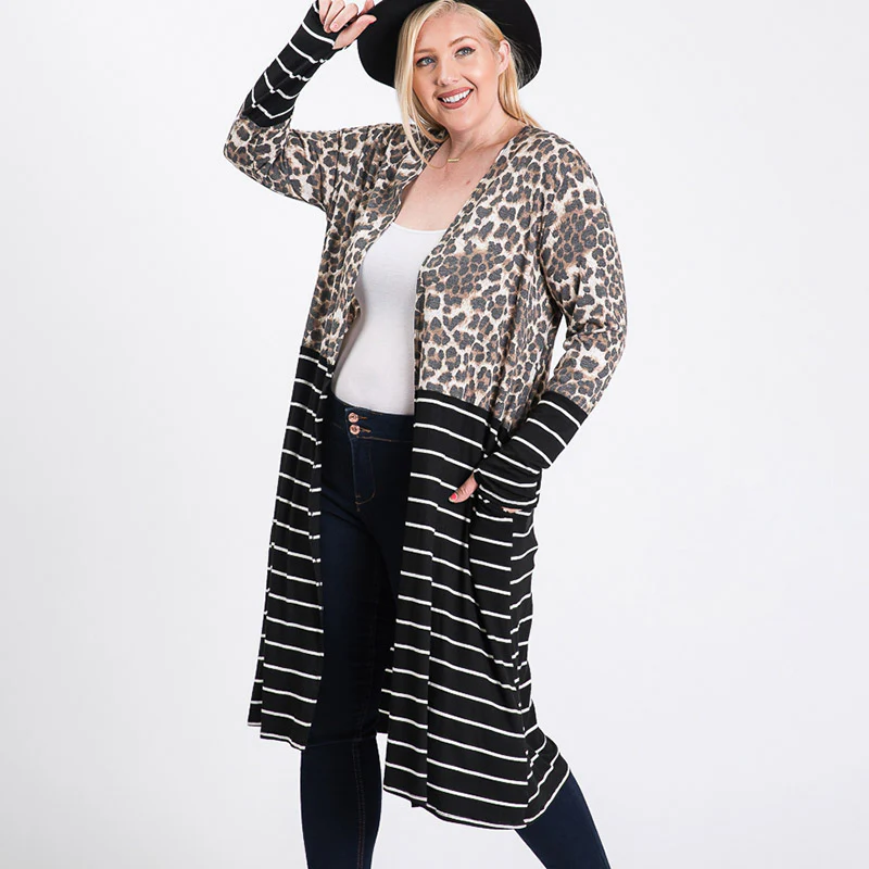 Sharon Curve Leopard Cardigan - Image 2