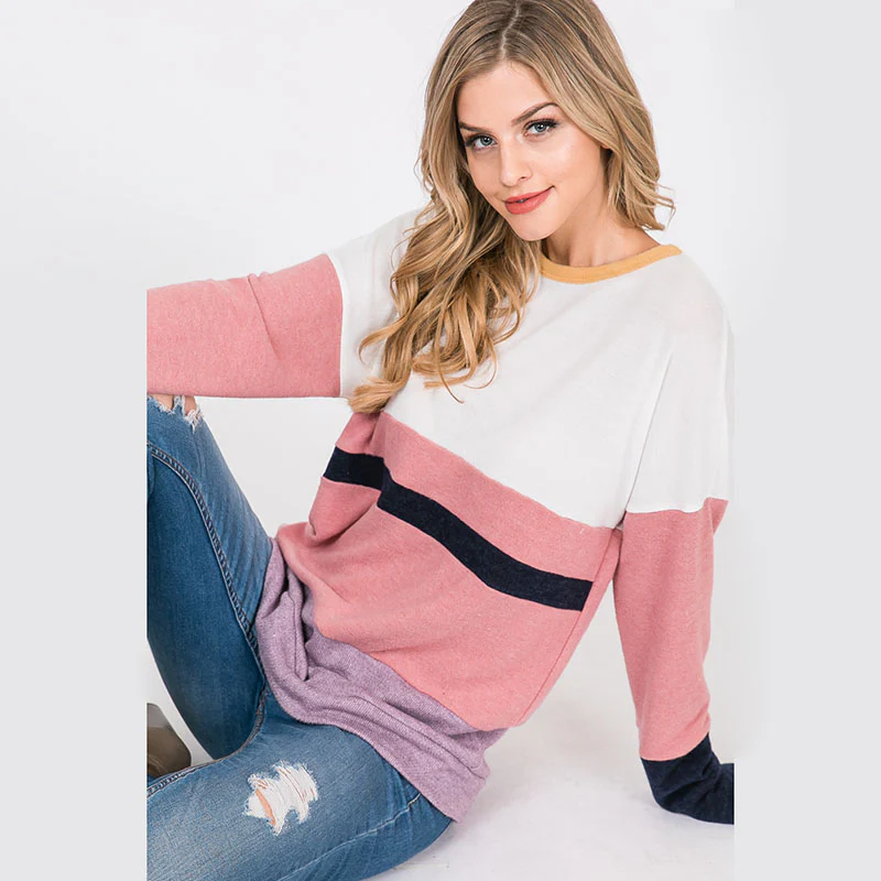 Shona Soft Stripe Top PInk - Image 8