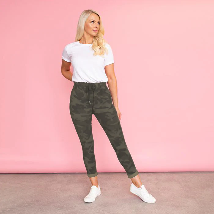 Sia Relaxed Stretch Jogger (Army)