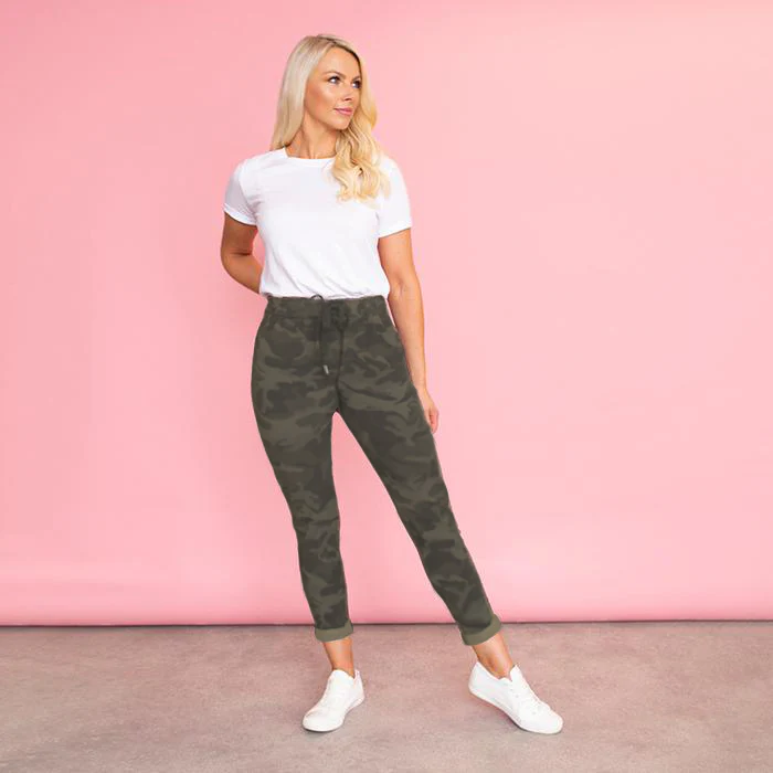 Sia Relaxed Stretch Jogger (Army) - Image 6