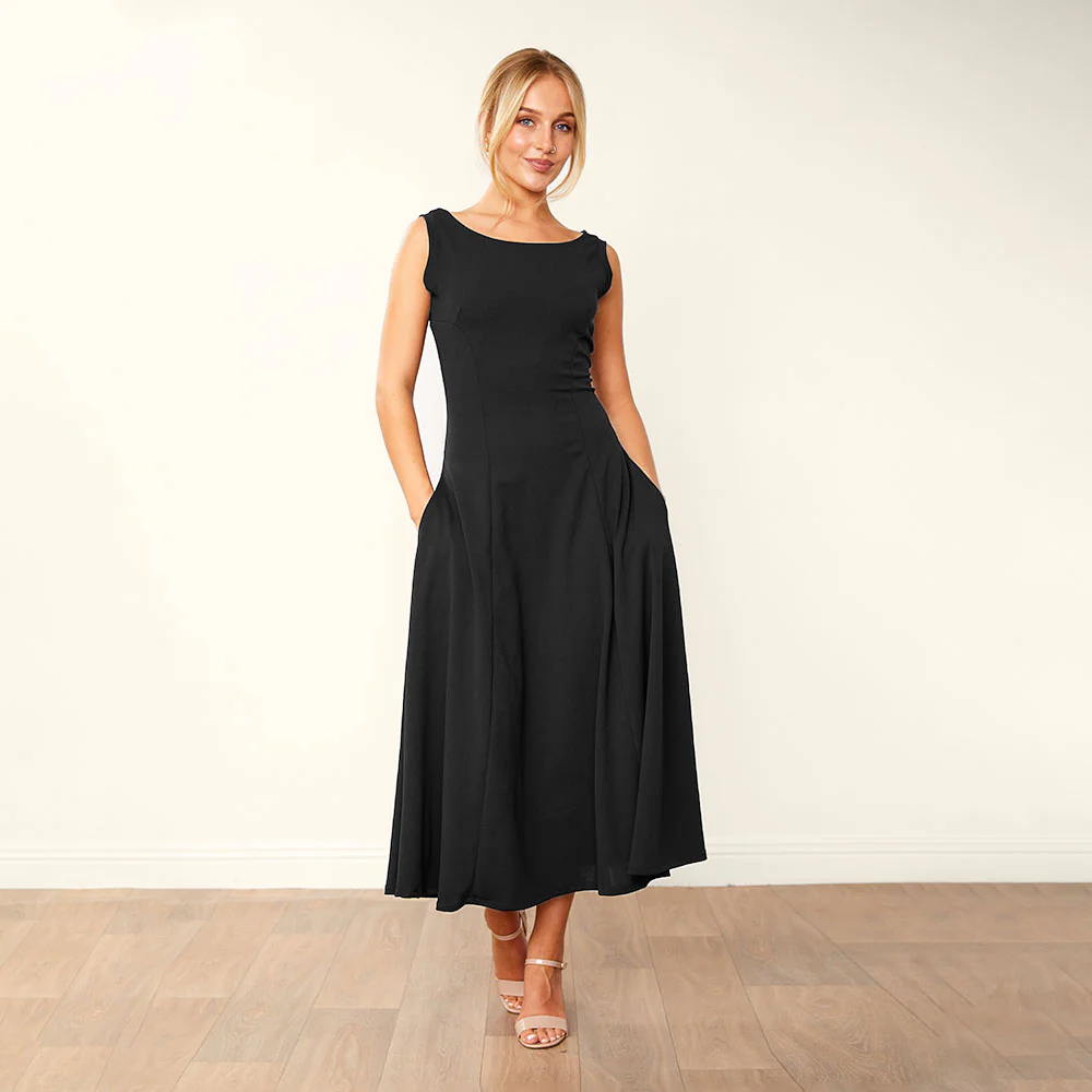 Hollie Dress (Black) - Image 4