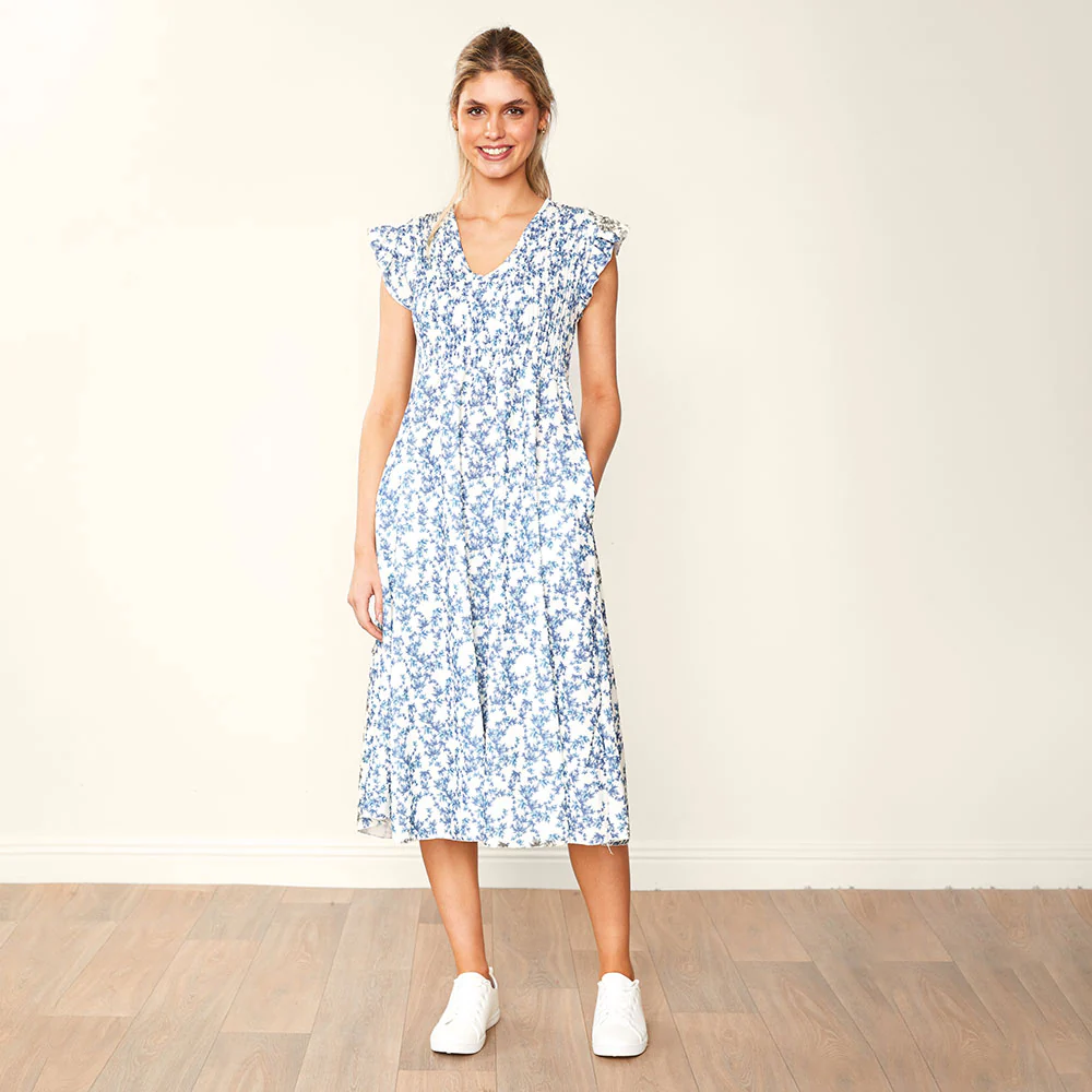 Sienna Dress (Navy Floral) - Image 10