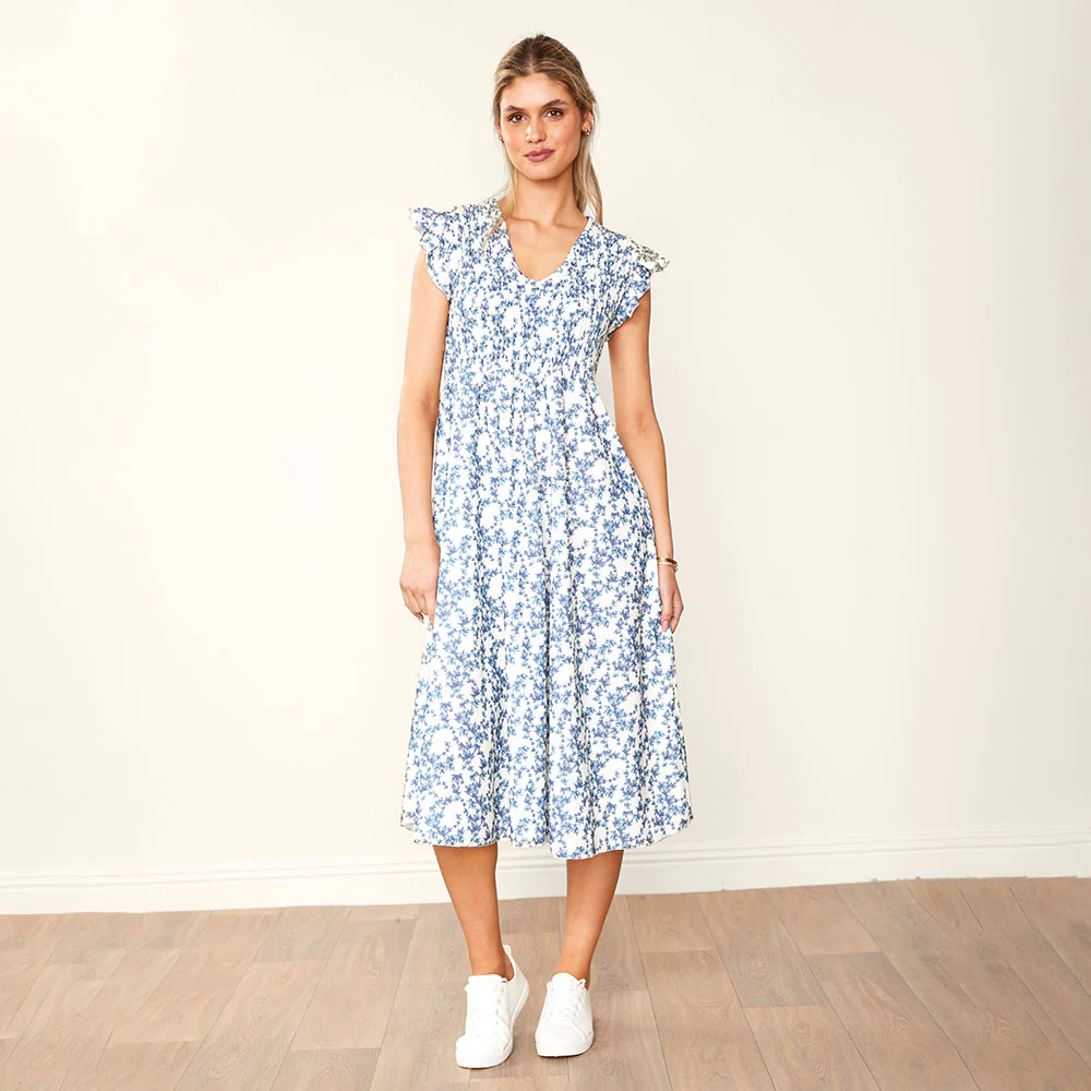 Sienna Dress (Navy Floral) - Image 11