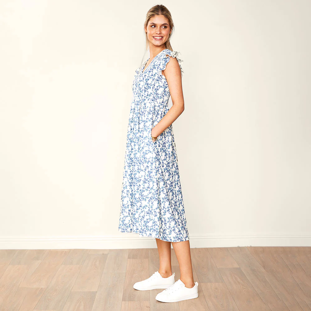 Sienna Dress (Navy Floral) - Image 12
