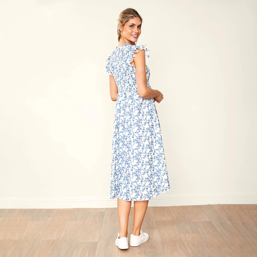 Sienna Dress (Navy Floral) - Image 13