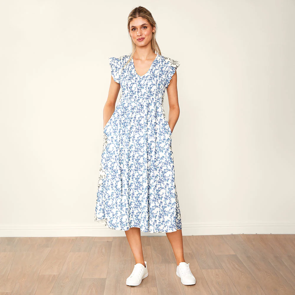 Sienna Dress (Navy Floral) - Image 15