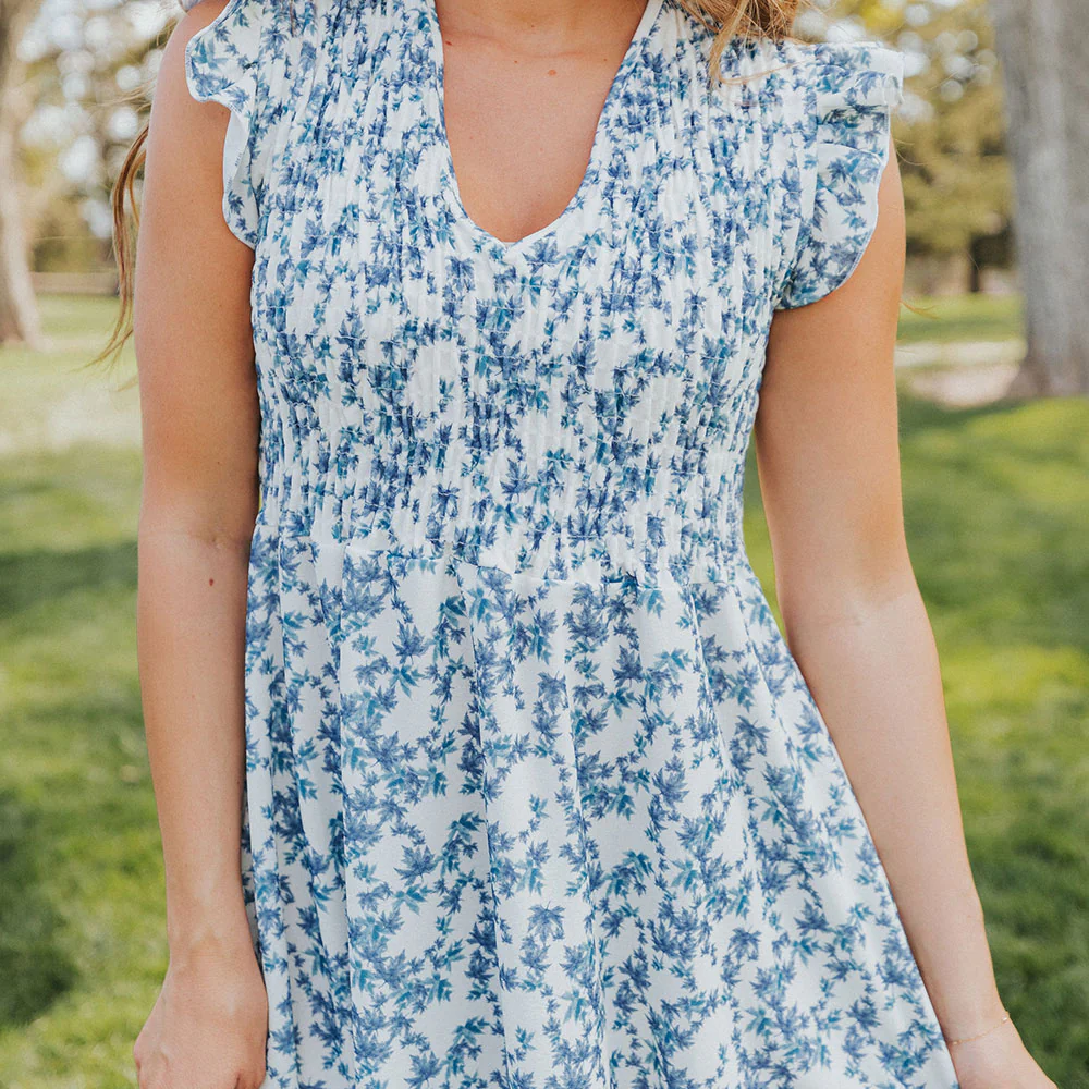 Sienna Dress (Navy Floral) - Image 5