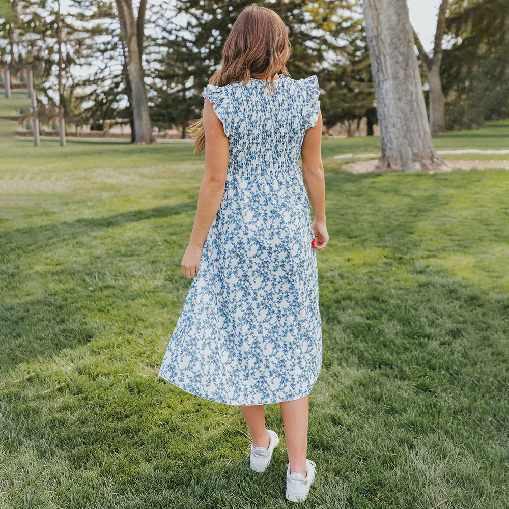 Sienna Dress (Navy Floral) - Image 7
