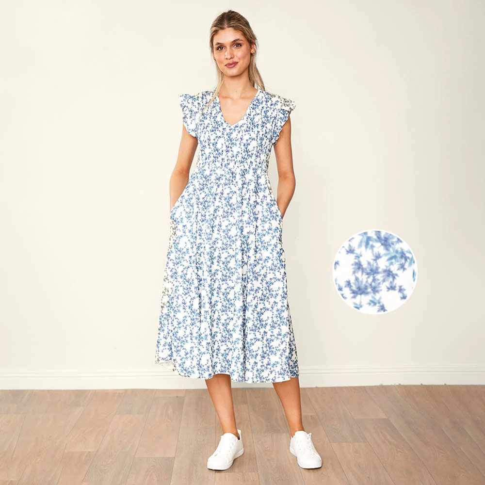Sienna Dress (Navy Floral) - Image 8