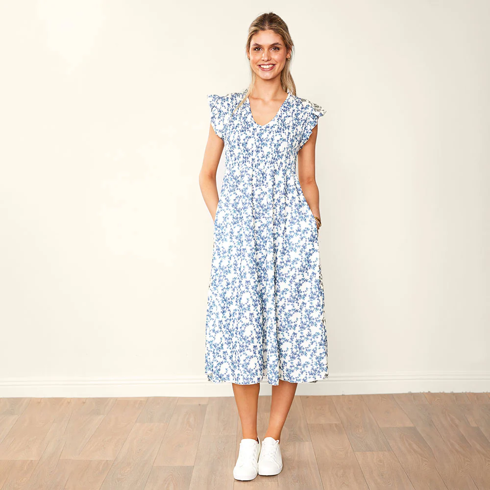 Sienna Dress (Navy Floral) - Image 9