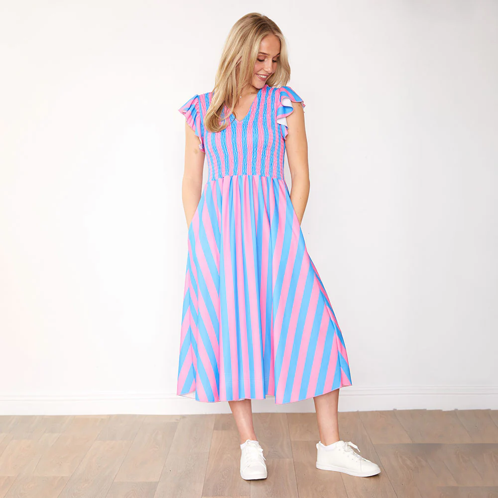 Sienna Dress (Pink & Blue) - Image 2