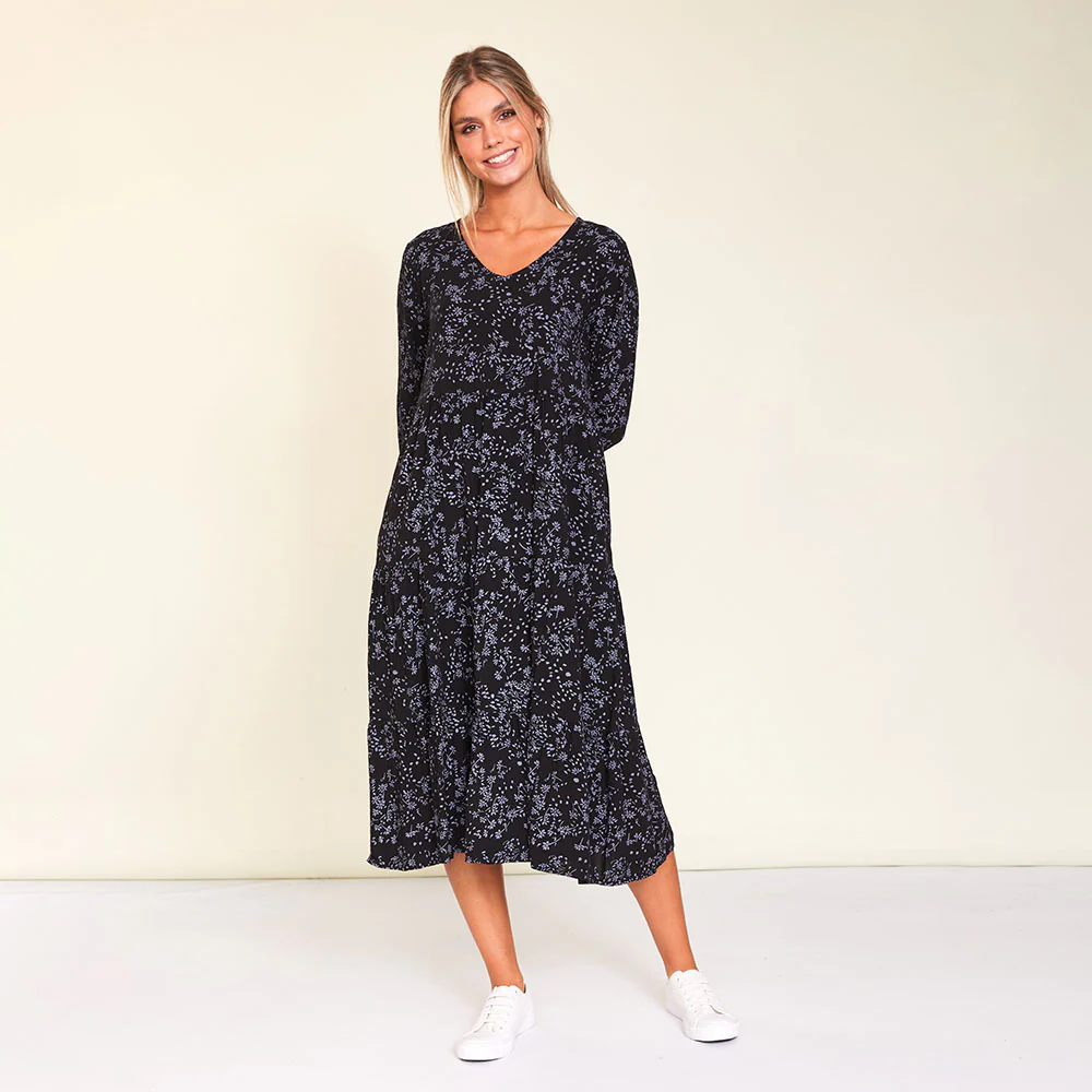 Sofia Dress (Black Floral) - Image 10
