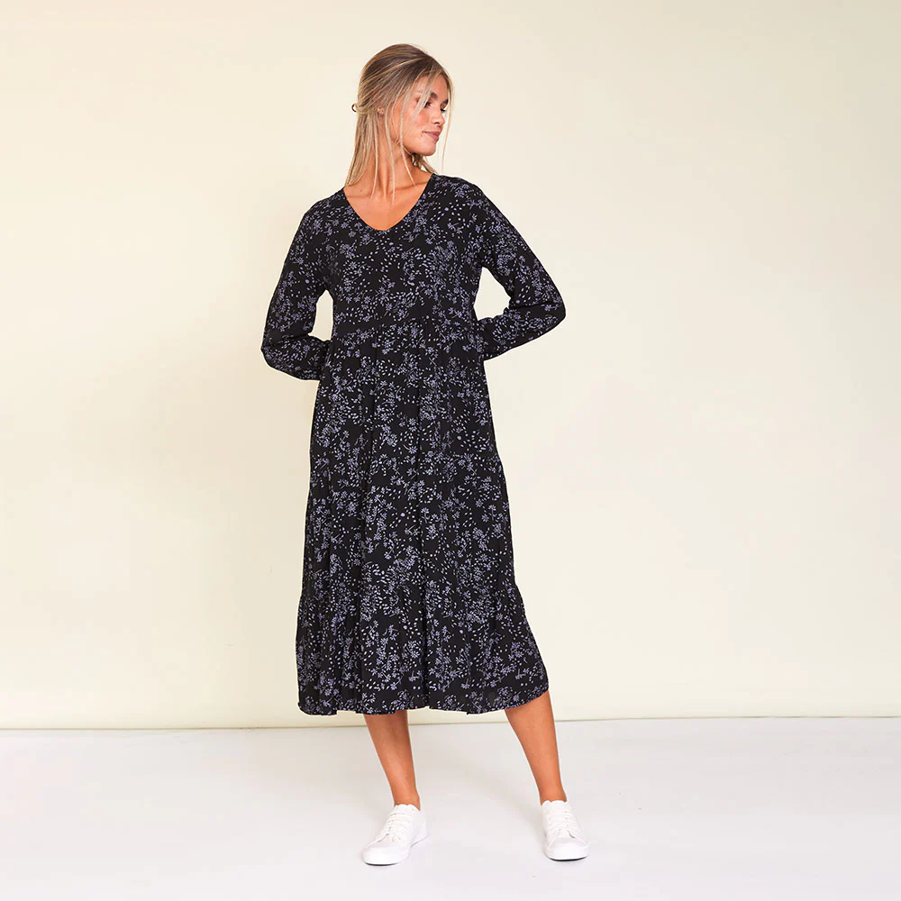 Sofia Dress (Black Floral) - Image 11