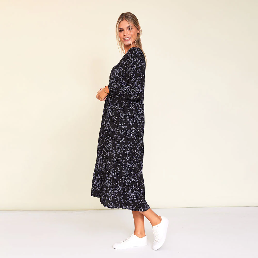 Sofia Dress (Black Floral) - Image 5