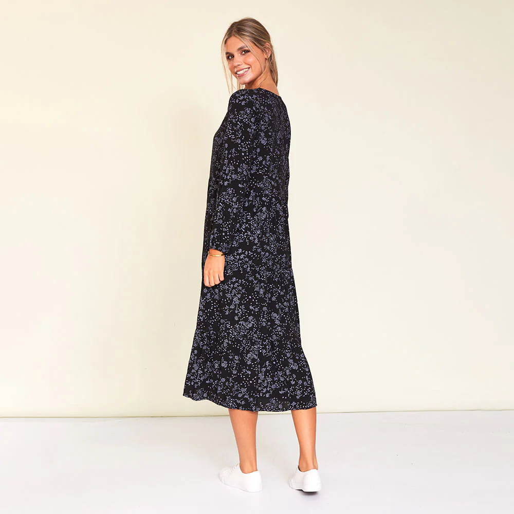 Sofia Dress (Black Floral) - Image 7