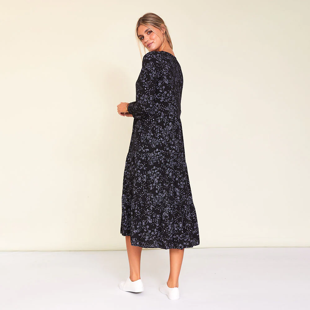 Sofia Dress (Black Floral) - Image 8