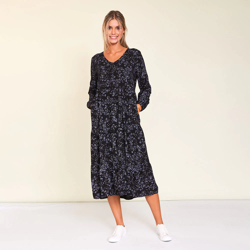 Sofia Dress (Black Floral) - Image 9