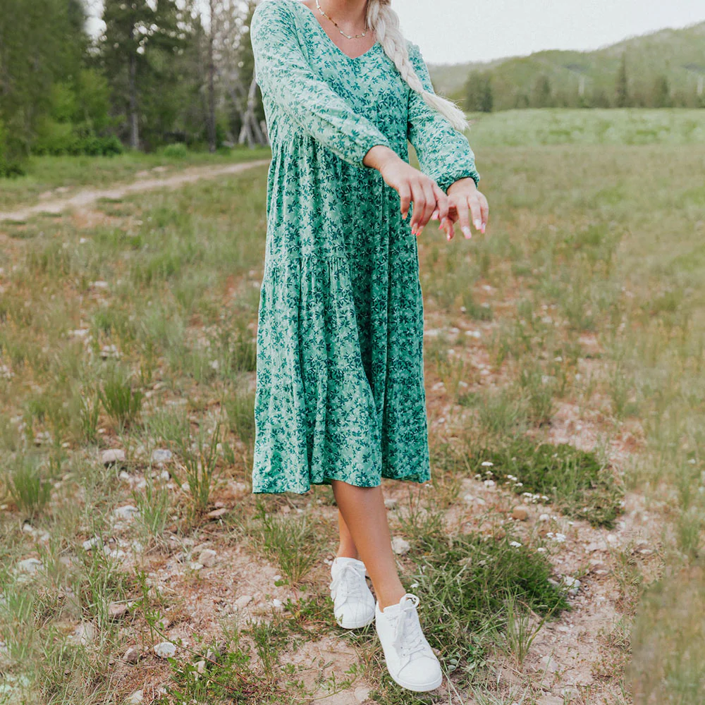 Sofia Dress (Floral Green) - Image 2
