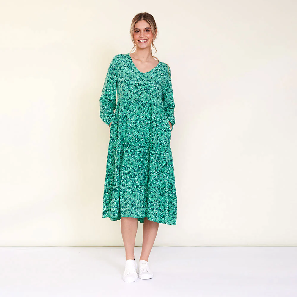 Sofia Dress (Floral Green) - Image 3