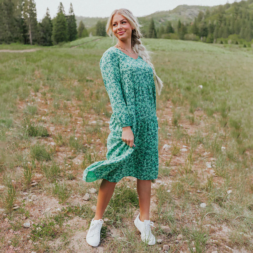 Sofia Dress (Floral Green) - Image 6
