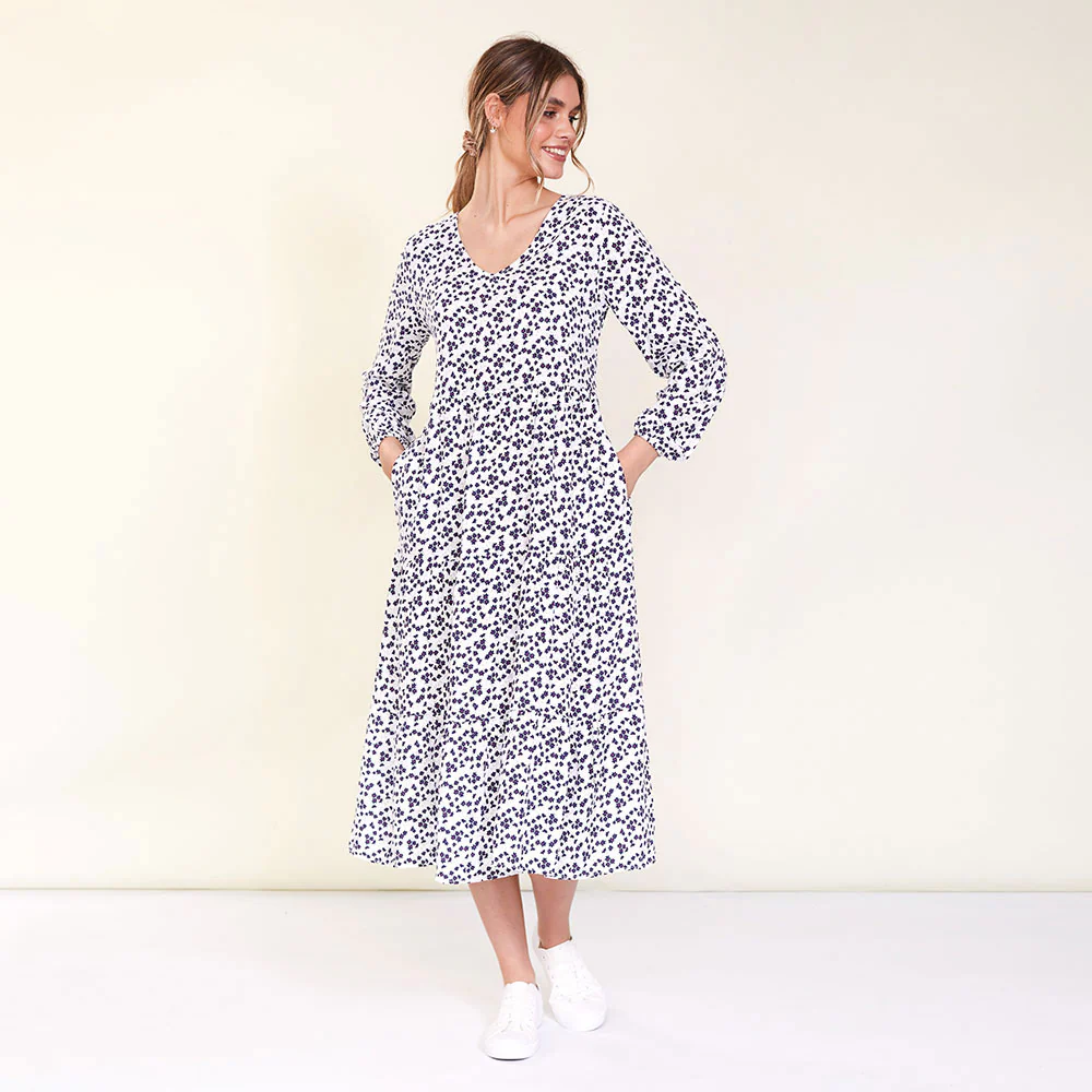 Sofia Dress (White Floral) - Image 3
