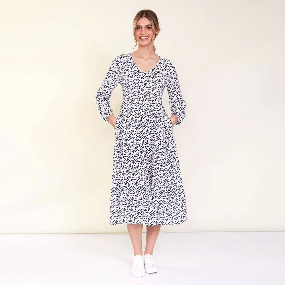 Sofia Dress (White Floral) - Image 4