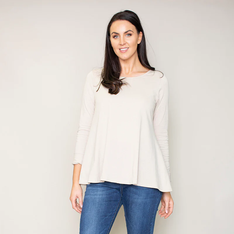 Sonia Swing Round Neck Top (Hazel) - Image 2