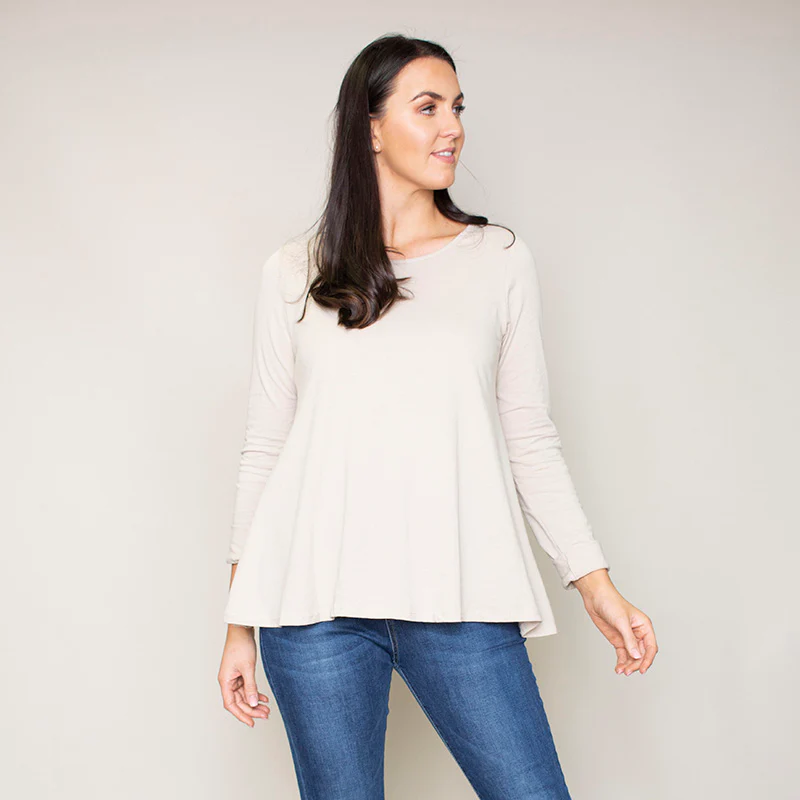 Sonia Swing Round Neck Top (Hazel) - Image 3