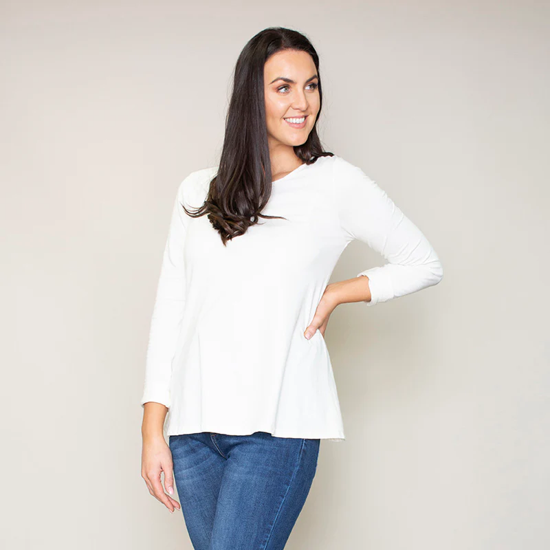 Sonia Swing Round Neck Top (Vanilla) - Image 10