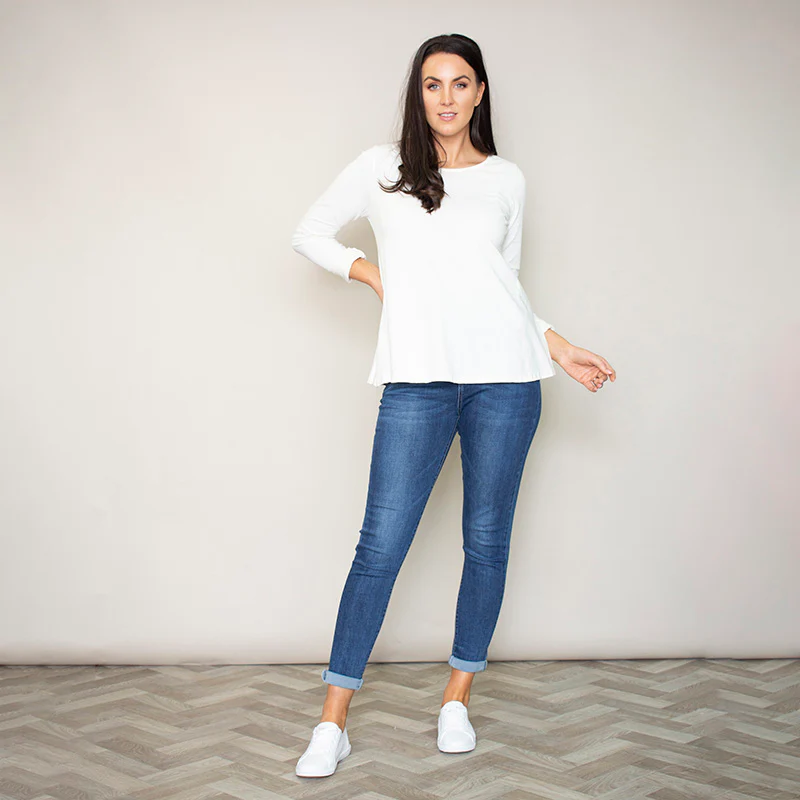 Sonia Swing Round Neck Top (Vanilla) - Image 4