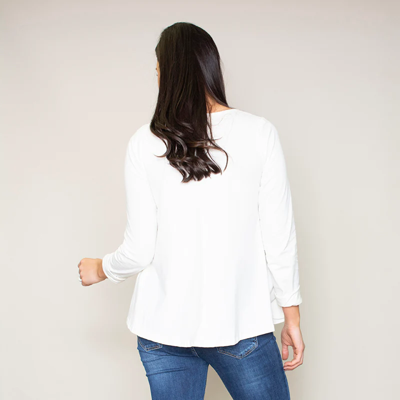 Sonia Swing Round Neck Top (Vanilla) - Image 6