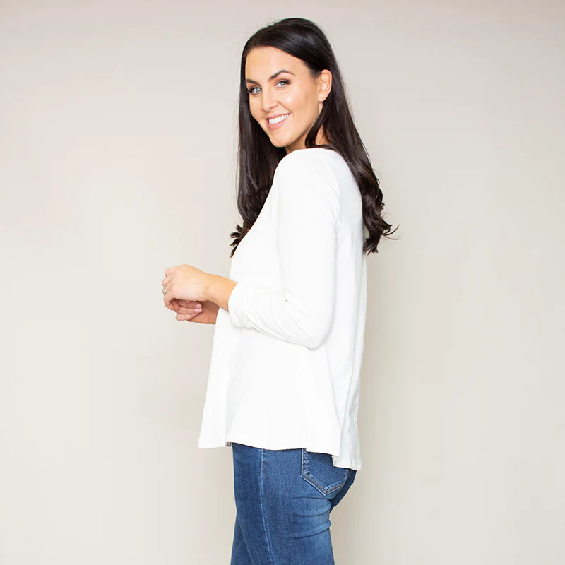 Sonia Swing Round Neck Top (Vanilla) - Image 7