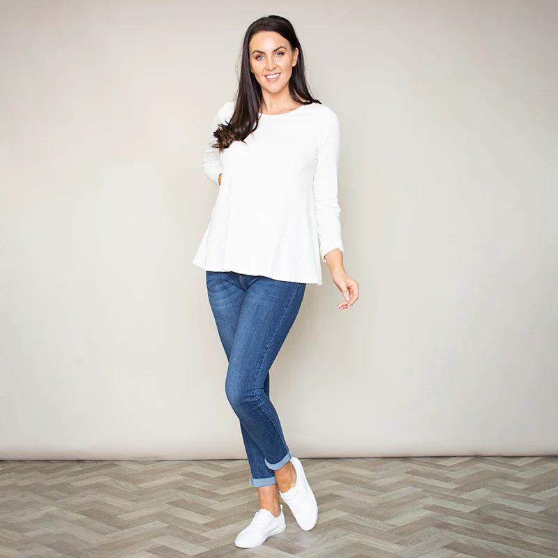 Sonia Swing Round Neck Top (Vanilla) - Image 9