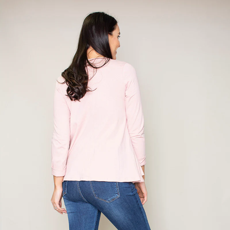 Sofia Swing V-Neck Top (Blush) - Image 6
