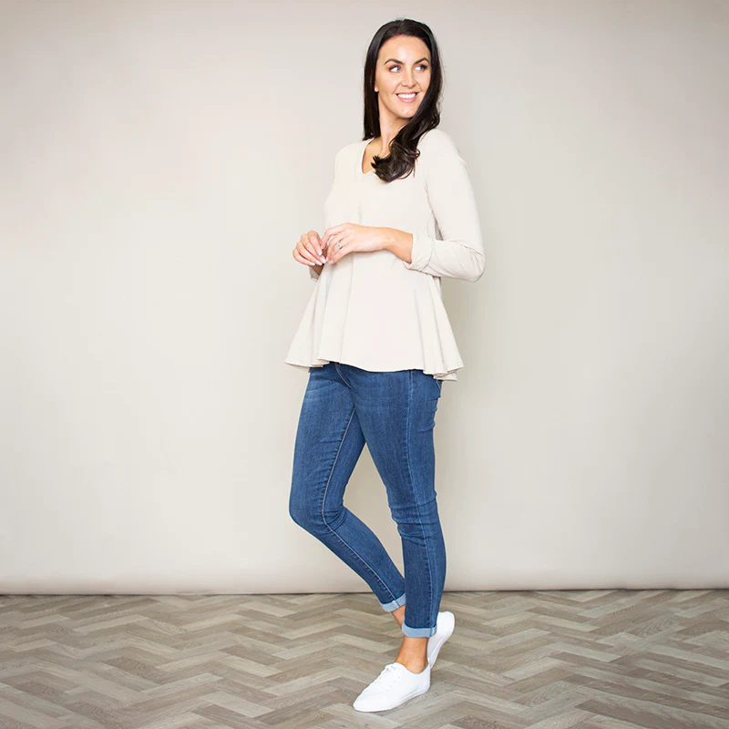 Sofia Swing V-Neck Top (Hazel) - Image 2