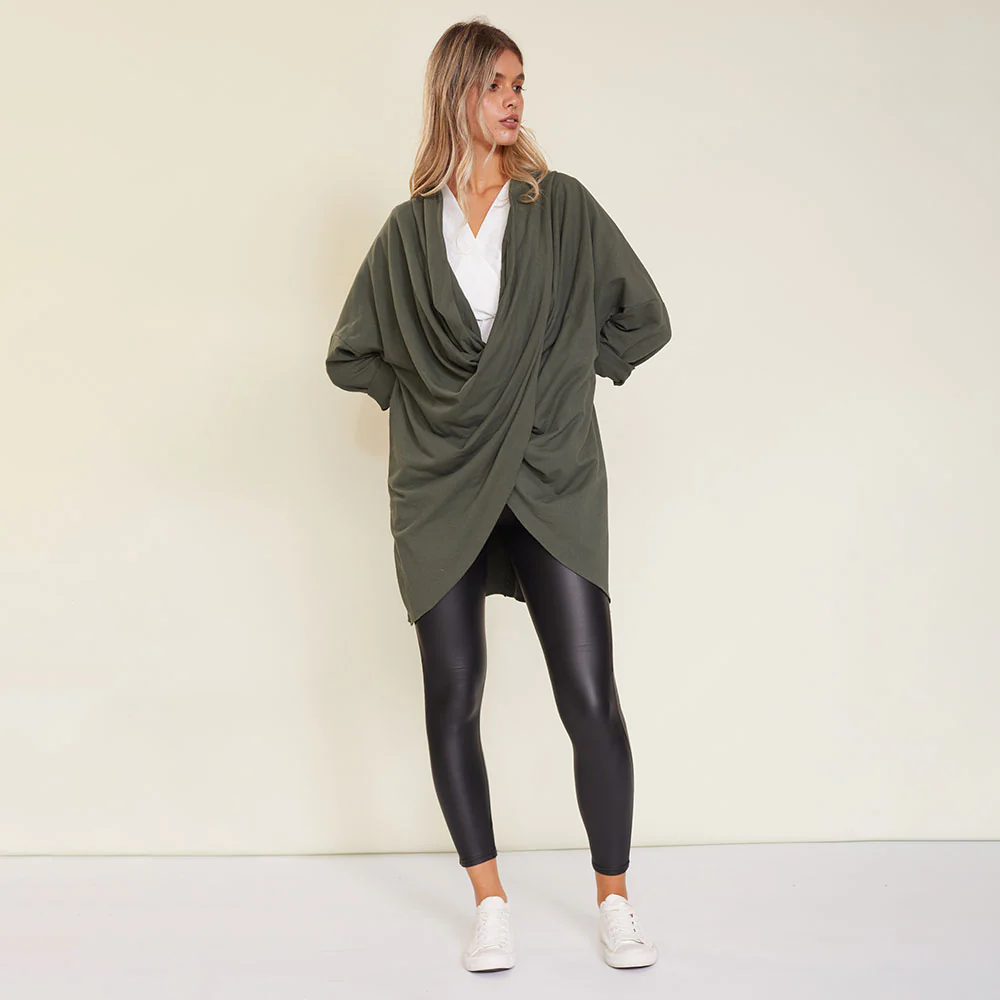 Suki Cardigan (Khaki) - Image 10